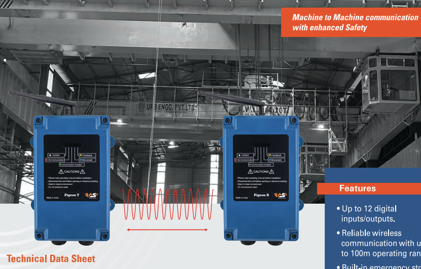 Pigeon : Designed for Crane/Crane communication for safe operation screenshot 1