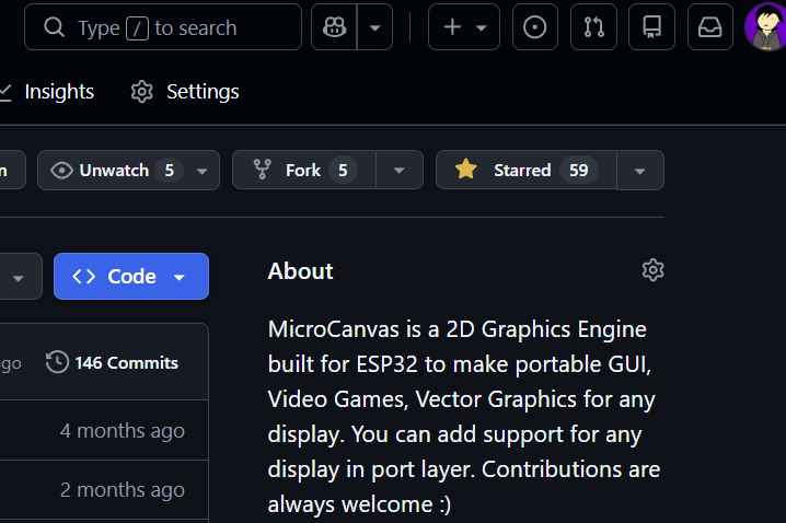 [Personal Project] MicroCanvas2D Retained Mode Graphics Library for Microcontroller.  screenshot 2